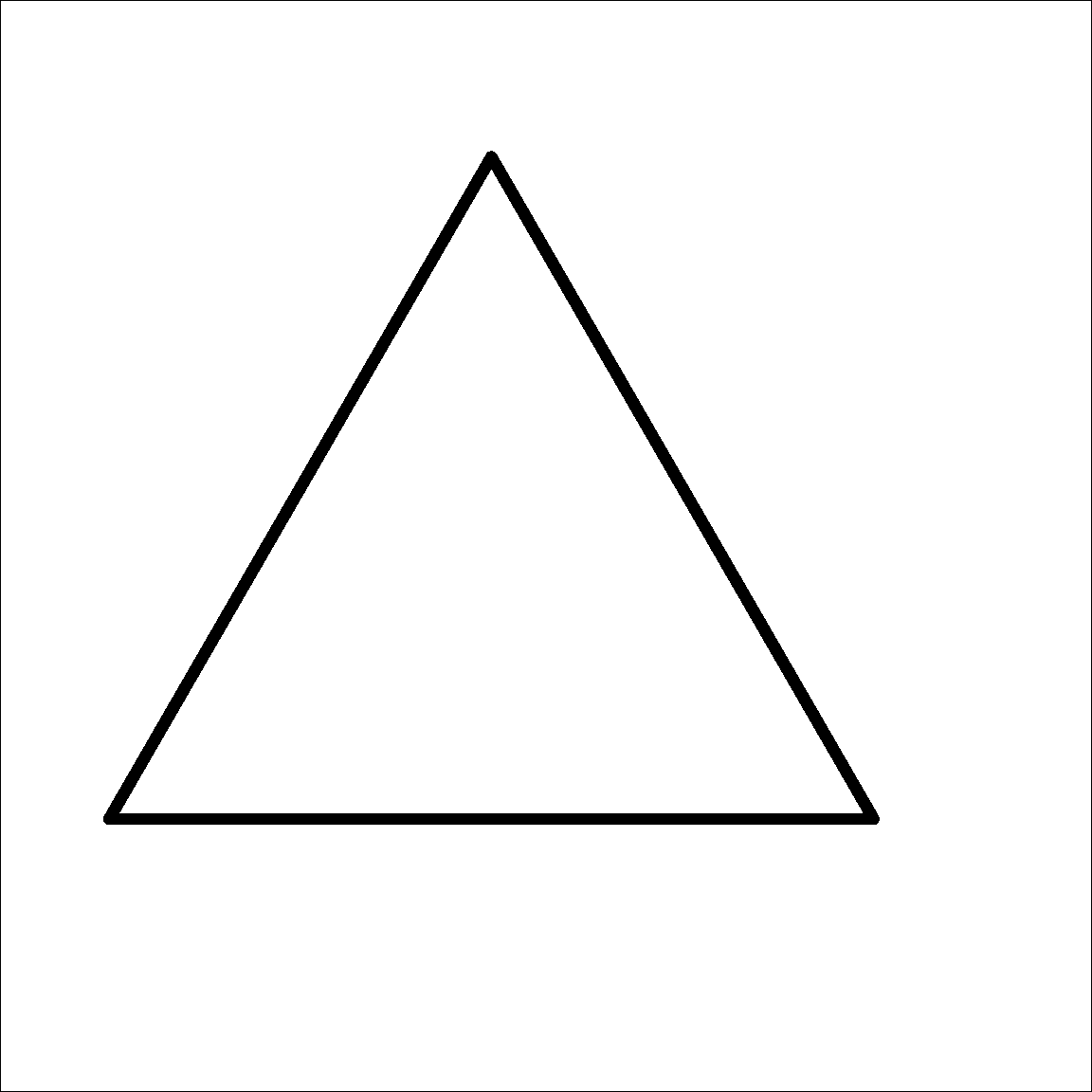 Height of a regular triangle